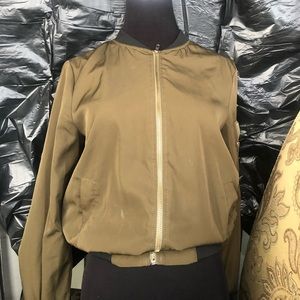Green bomber jacket